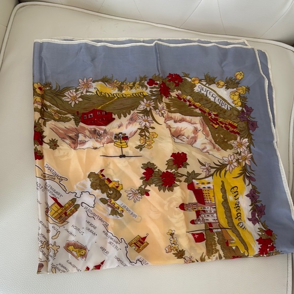 Vintage Map Print Scarf - Picture 9 of 11